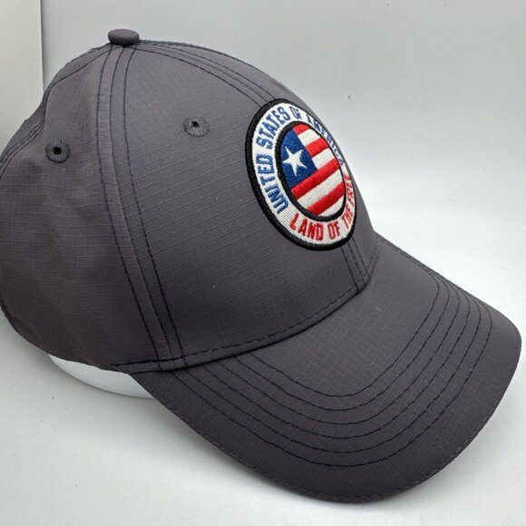 LAND OF THE FREE UNITED STATES OF AMERICA BASEBALL CAP HAT ADJUSTABLE GR62 - Picture 2 of 4
